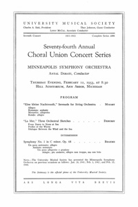 Program Book for 02-12-1953