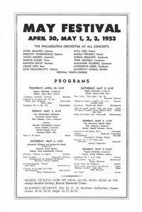 Program Book for 02-17-1953