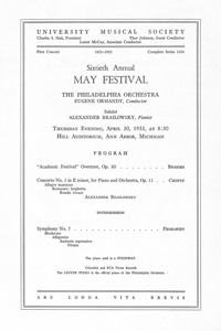 Program Book for 04-30-1953