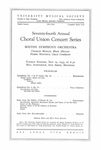Program Book for 05-19-1953