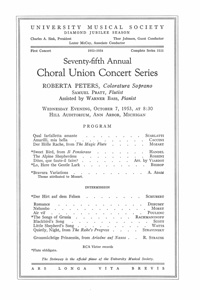 Program Book for 10-07-1953