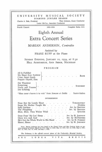 Program Book for 01-10-1954