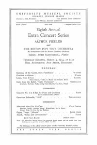 Program Book for 03-04-1954