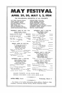 Program Book for 03-12-1954
