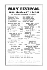 Program Book for 03-17-1954
