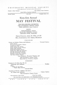 Program Book for 04-30-1954