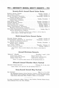 Program Book for 05-01-1954