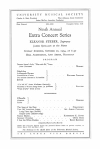 Program Book for 10-10-1954