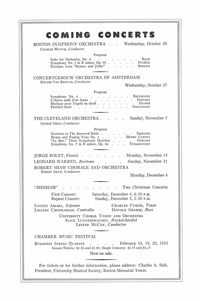 Program Book for 10-15-1954
