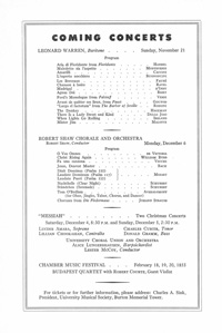 Program Book for 11-15-1954