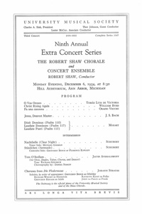 Program Book for 12-06-1954
