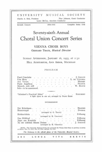 Program Book for 01-16-1955