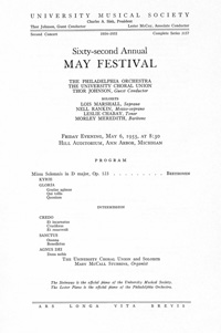 Program Book for 05-06-1955