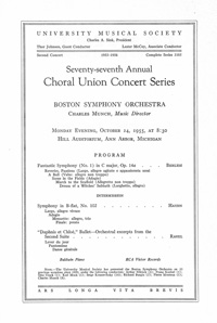 Program Book for 10-24-1955