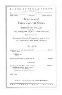 Program Book for 11-09-1955