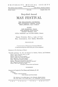 Program Book for 05-04-1956
