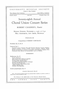 Program Book for 11-05-1956