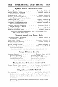 Program Book for 05-01-1958
