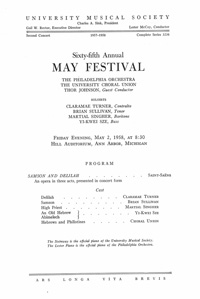Program Book for 05-02-1958