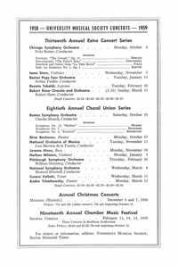 Program Book for 10-01-1958