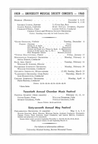 Program Book for 11-24-1959