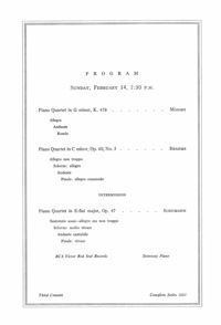 Program Book for 02-13-1960