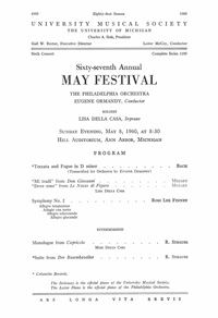Program Book for 05-08-1960