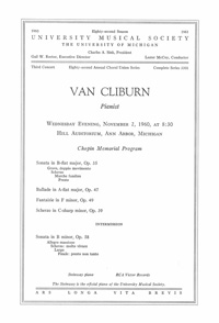 Program Book for 11-02-1960