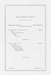 Program Book for 02-19-1961
