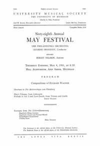 Program Book for 05-04-1961