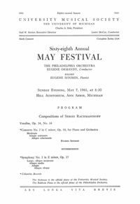 Program Book for 05-07-1961