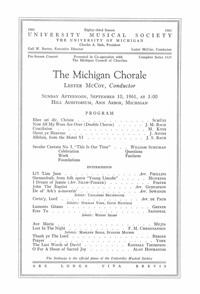 Program Book for 09-10-1961