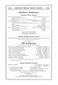 Program Book for 11-03-1961