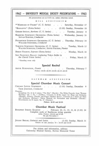 Program Book for 11-12-1962
