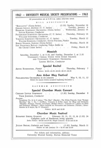 Program Book for 11-17-1962