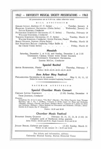 Program Book for 11-18-1962