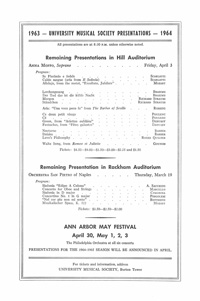 Program Book for 03-13-1964