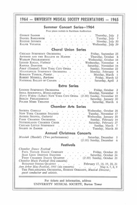 Program Book for 05-01-1964