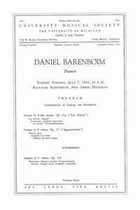 Program Book for 07-07-1964