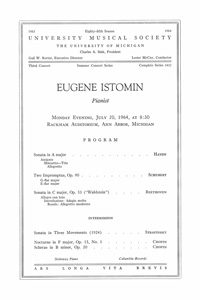 Program Book for 07-20-1964