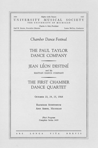 Program Book for 10-23-1964