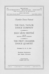 Program Book for 10-24-1964
