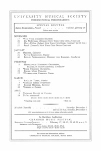 Program Book for 11-14-1964