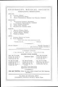 Program Book for 11-22-1964