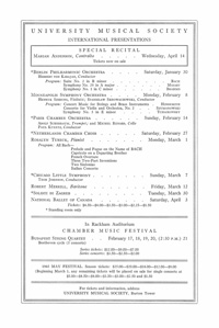 Program Book for 01-26-1965