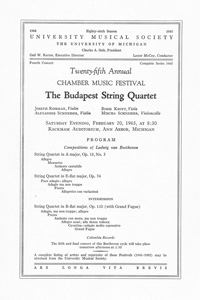 Program Book for 02-20-1965