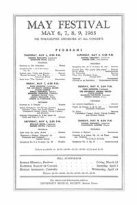 Program Book for 03-07-1965
