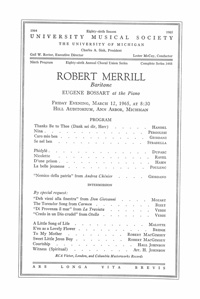 Program Book for 03-12-1965