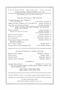 Program Book for 11-20-1965