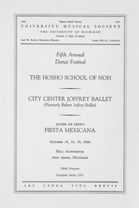 Program Book for 10-29-1966